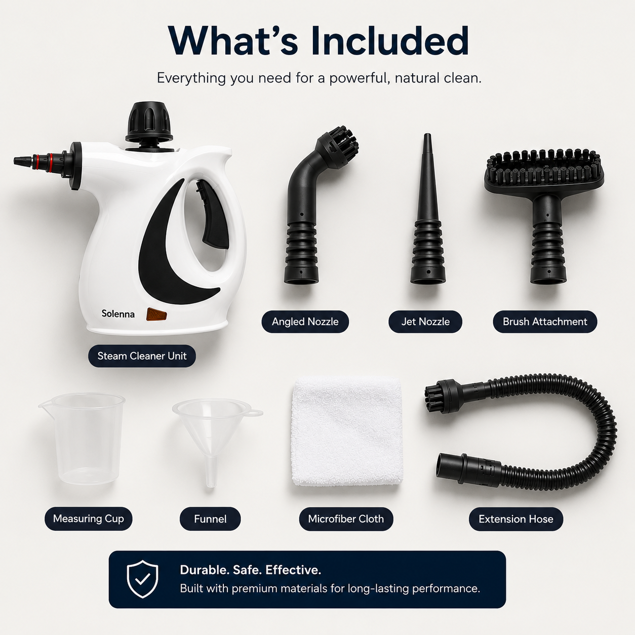 Solenna™ - Handheld Steam Cleaner