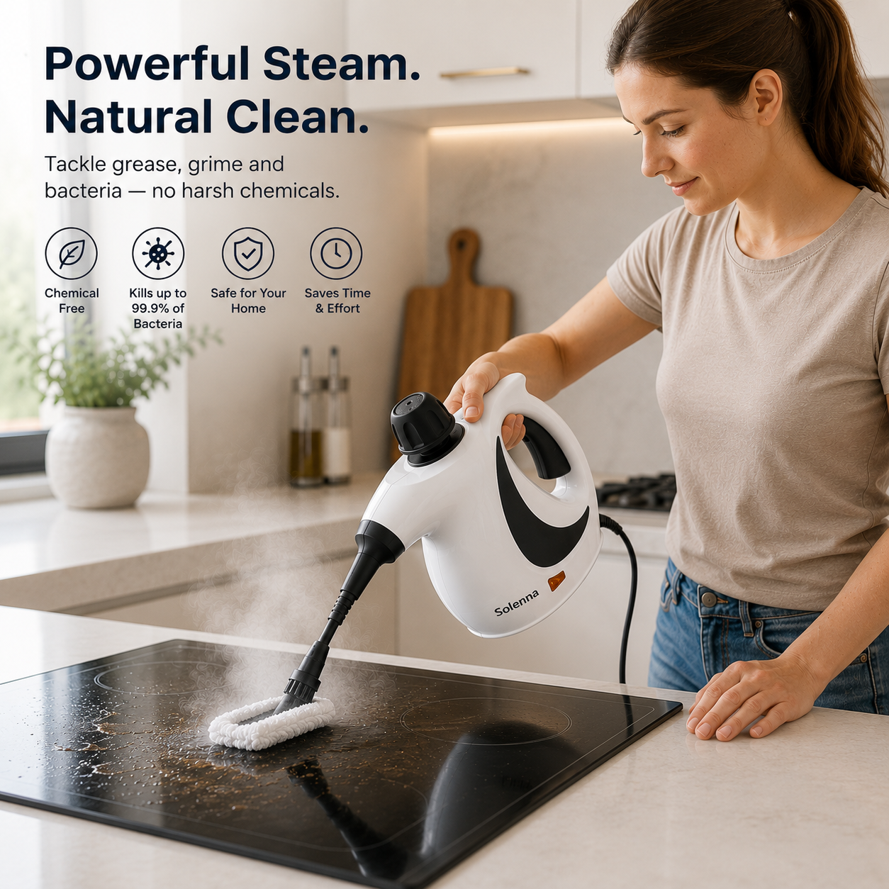 Solenna™ - Handheld Steam Cleaner